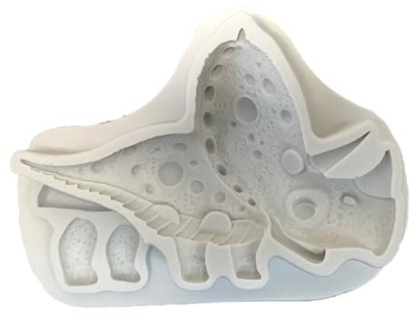 Moldes reutilizables para tartas de dinosaurio, molde de fondant, herramienta para hornear, triceratops, molde de silicona para decoración de fiestas infantiles