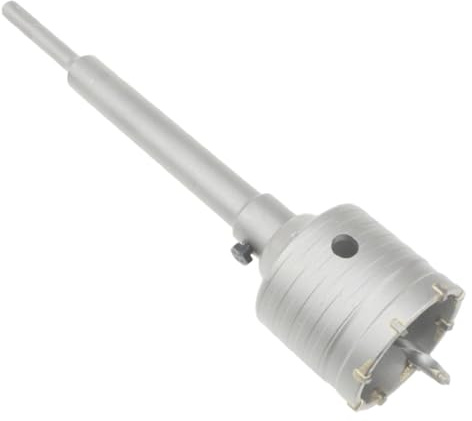 Hole Saw Drill Bit with 110mm SDS Plus Shank, Wall Core Drill Bit for Concrete, Masonry, Cement, Stone and Wall