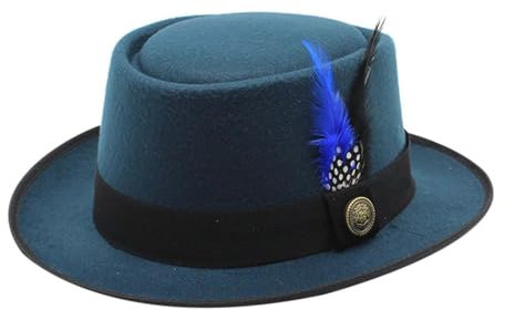 Trachtenhut Herren Damen, Oktoberfest Herren Hut, Einfarbig Moderne Oktoberfest Damen Accessoires Kopfbedeckung Festival Unisex Filzhut Modern Bayern Trachten Hut Jagdhut Mit Feder Für Bierfest Party
