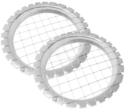KinetiCore 2 Pack Egg Dicer & Hard Boiled Egg Slicer, Stainless Steel Multifunctional Food Cutter for Egg Salad, Ham, Mushroom, Strawberry, Fruit & Vegetable, Silver
