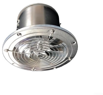 Niceminiwall Ventilador de techo integrado de 20 x 20 cm, ABS silencioso, potente escape para baño y cocina, extractor de aire silencioso de bajo consumo montado en el techo, ideal para (20 x 20 cm)