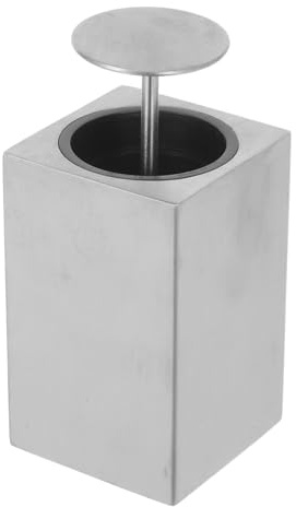 Amosfun Scatola Porta Stuzzicadenti Portatile in Inossidabile 304 Funzione a Pressione Comoda per Uso Design Moderno