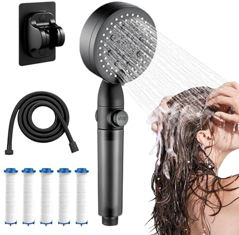 Tuxuseo Tête De Douche Filtrante Pour Eau Calcaire,Filtre pour Douchette | Pour Salle De Bains Maison Camping Car Camping Hôtel