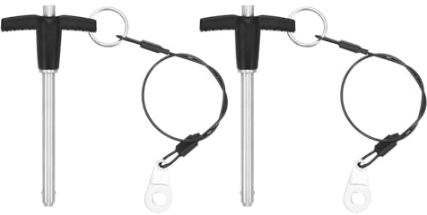 QUARKZMAN 2Pcs Perno A Sgancio Rapido A Maniglia A T 1/4x2 Perno