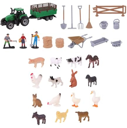 HDOYTXXM Bauernhof Figuren, Spielset, pädagogisches Lernspielzeug, realistische Bauernhof Tierfiguren, Weihnachten, Geburtstag, Geschenk, Set, Geburtstag