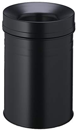 Durable 332501 Corbeille à Papier Anti-Éraflure + Métal 15L Noir