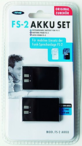 m-e Lithium-Ionen Akku-Set für Funk-Sprechanlage FS-2