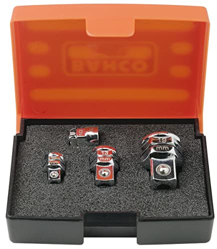 Bahco 1RMA Schraubenschlüssel-Adaptersatz Legierungsstahl, 4-teilig 1/4, 1/2, 3/8