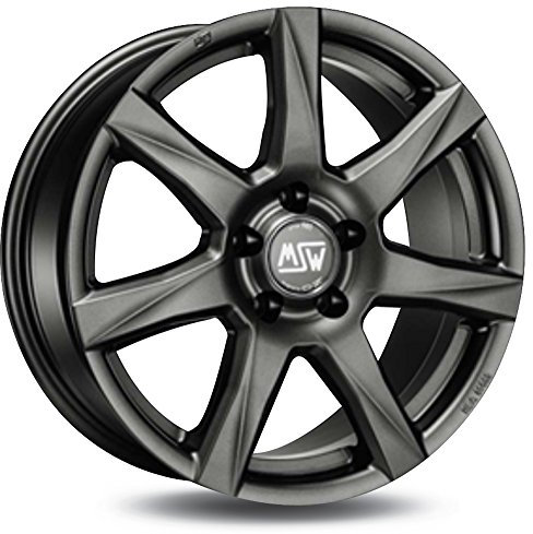 Msw MSW77 Matt Gun metal 5 x 14 ET35 5 x 100 Hub Bore 57.1 cerchi in lega