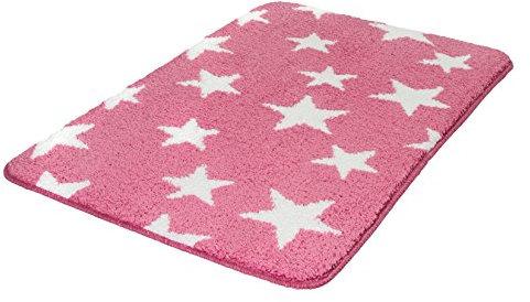 Meusch 2704463519 Badteppich Stars, 60 x 90 cm, cassis