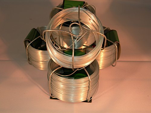Drahtspinne Verzinkt, 325 Meter, Ø 0,8mm, 94219, Basteldraht, Abrollspinne, Garten Werkstatt Haushalt