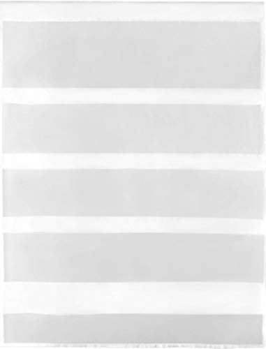 Bestlivings Transparente Bistrogardine Raffoptik mit Stangendurchzug in Voile, schlicht und modern in vielen erhältlich (80 x 110 cm/weiß - reinweiß)