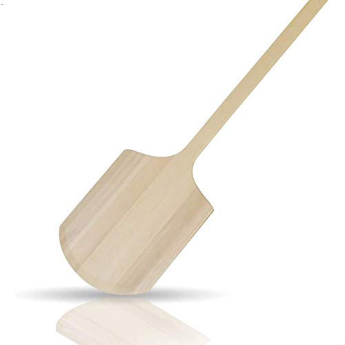 Kerafactum Pizzaschaufel Pizzaheber Pizza Heber Schaufel auch für den Ofen oder Grill geeignet Brot Brotschieber aus Holz Schieber Pizzaschieber Brotbackschieber Gesamtlänge 105 cm