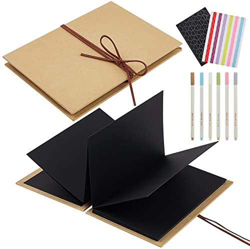 Jutieuo Sammelalben, Hardcover-Fotoalben, 15,2 x 20,3 cm, Kraftpapier, Fotosammlung, DIY-Scrapbook, Alben für Jahrestag, Skizzenbuch, Hochzeit, Valentinstag, Studentenabschluss