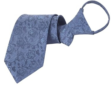 WANYING Herren 8cm 3,15 Klassische Reißverschluss Krawatte Vorgebundene Sicherheits Krawatte Businesskrawatte Formelle Business Hochzeit Länge 48cm Einfarbig/Gestreift