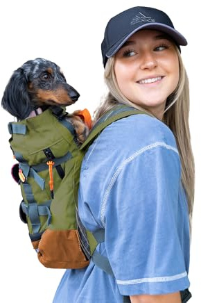 K9 Sport Sack Urban 3 - Large, Leafy - Ideal for Dogs with 20-22” Back Length - Dual-Use, Backpack-Style Carrier + Everyday Pack