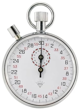 MATYASIGO 1PCS Stahl Mechanische Stoppuhr Professionelle Sport Chronograph Laufende Timer Handheld Stoppuhr Sport Training Timer (1PCS/803(with A Pause))