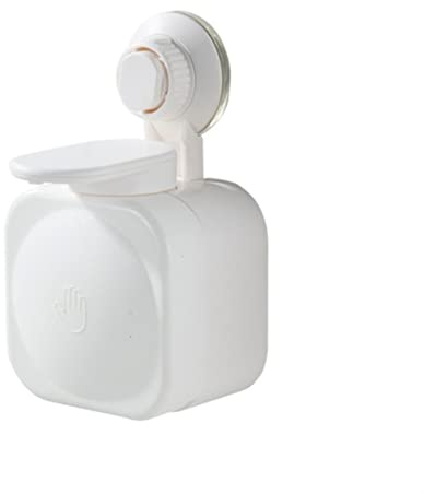 Dispensadores de loción Taza de succión Dispensador de jabón líquido Botella de Prensa de la Mano for el baño Organizador de la Espuma Líquido de Espuma Dosificador de Jabón (Color : White)