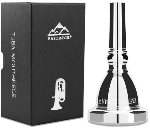 EASTROCK Tuba Mouthpiece 24AW,Music Mouthpiece,Tuba Player Replacement Tuba Parts，Tuba Mouthpiece Accessories