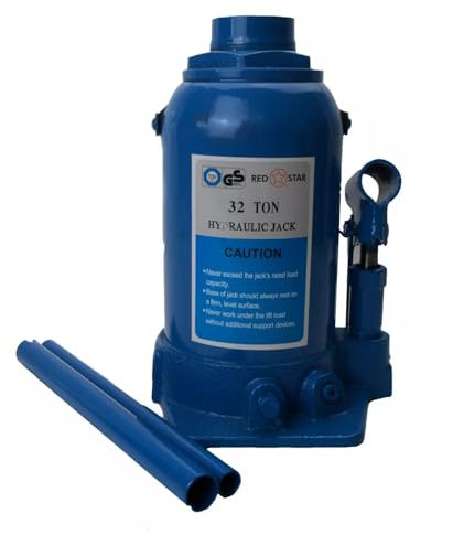 RED STAR 32 Ton Heavy Duty Hydraulic Bottle Jack Lifting Ram Car Van Boat Caravan