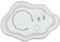 YoHyien Coupelle Bijoux en Forme de Nuage, Decoratif Plateau Bijoux en Céramique, Plateau Parfum pour Cosmétiques, Parfum, Plateaux à Bijoux pour Anneaux, Colliers, Bracelets (Blanc)