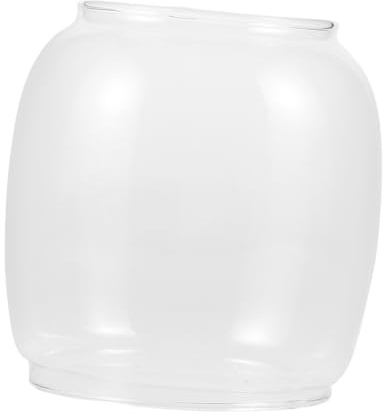 Cabilock Abat-Jour en Verre Transparent pour Lampe à Huile, Remplacement De Globe De Lampe-TempêTe, Design RéTro Vintage, Facile à Installer Et Nettoyer, 10.3 * 7.8 * 7.8cm