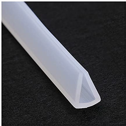 WUPNGS Cinta Aislante de Corrientes de Aire Sello de Goma Transparente con Borde de Canal de Silicona, Longitud 5M, Espesor de Pared 2Mm/20Mm * 12Mm(10Mm*13Mm)
