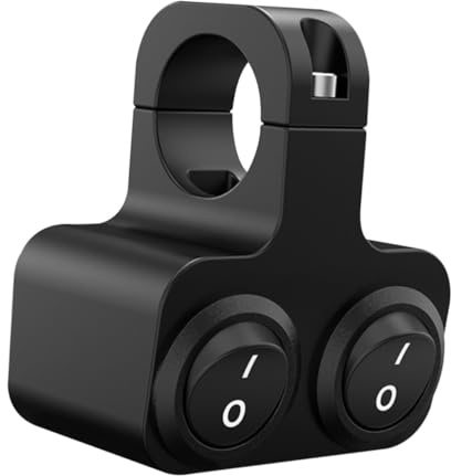 HAPINARY Lega Interruttore Calore in Alluminio al Combinato Nero, Multifunzione, Resistente Facile, Installare per r Motorbike e Scooter Elettrico