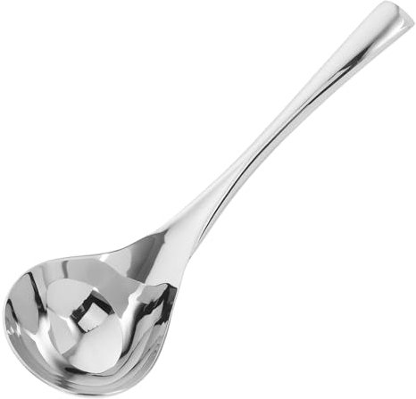 TOPPERFUN Mestolo Piccolo Per Salsa e Zuppa 21 Cm in Acciaio 304 Lucidato a Specchio Lavabile in Lavastoviglie Utensile Da Cucina Per Casa e Ristorante