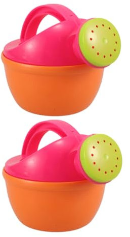 Toyvian 2piezas Regaderas Pequeñas De Juguete Juguetes De Agua De Plástico para Herramientas De Jardín y Playa para Baño y Exteriores