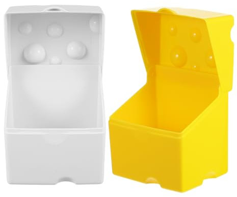 Mikinona Caja Para Almacenar Queso Lonchas Recipiente Con Tapa Para Mantequilla Refrigerador Decoración