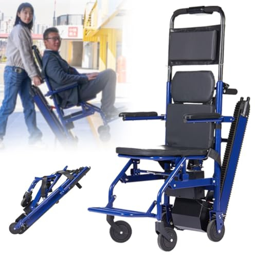 Salvaescaleras Sillas de ruedas eléctricas Silla para subir y bajar escaleras sin esfuerzo, salvaescaleras para personas mayores, scooter de movilidad plegable, silla de ruedas para subir es