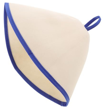 VALICLUD Reusable White Wool Felt Sauna Cap Russian Style Unisex Sauna Hat with Thick Insulation for Steam Rooms Easy Clean Accessory to Boost Sweat and Enhance Efficiency