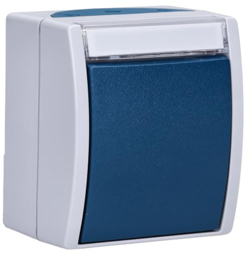 Busch-Jaeger 2601/6 WN-53 Wippschalter Aus- & Wechselschaltung ocean | Grau (IP 44) 2CKA001085A1611