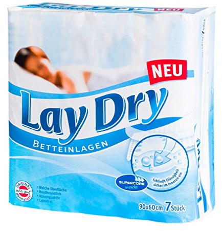 LayDry Betteinlagen f�r Erwachsene 60 x 90 cm, 7 St