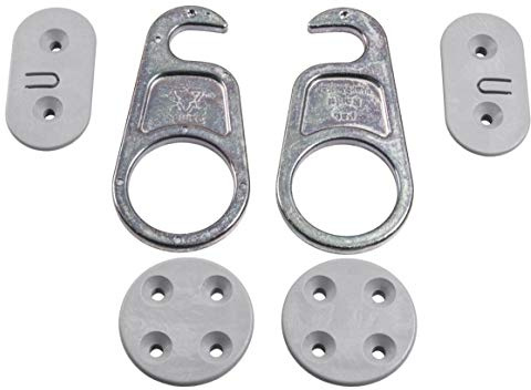Gedotec Möbelverbinder Lock Teilbarer Verbinder für Arbeitsplatte Bürotisch Möbel Stahl verzinkt Bauhöhe 9,1 mm 1 Set