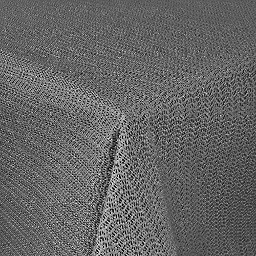 unbekannt GARTENTISCHDECKE 130x160cm WETTERFEST eckig Anti RUTSCH (130x160cm, Schwarz)