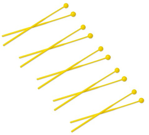 5 Paar Kunststoff Kopf Schlägel für Glockenspiel