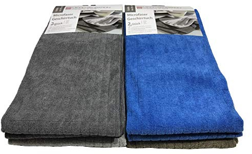 Micro Sensation Microfaser Geschirrtuch Handtuch 65x45cm - 8er bunt Sortiert