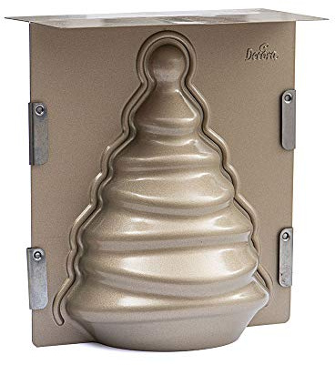 Decora 0075010 3D Weihnachtsbaum ANTIHAFT-KUCHENFORM, Iron, Schwarz