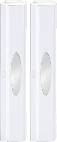 WENKO Folienschneider Mod. Perfect-Cutter praktischer Folienspender für Alufolie und Frischhaltefolie mit Edelstahlklinge und Sichtfenster 2er Set Weiß Kunststoff Edelstahl 38x5,2x6,7 cm