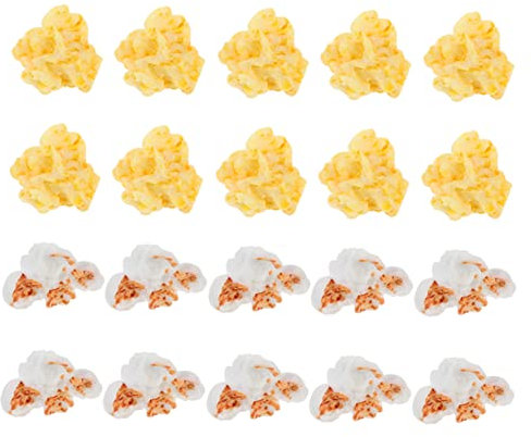TOYANDONA 30stücke Popcorn-Form Harz-Ketten DIY Handwerk Handyhülse-schmuck Bastel-Ornament