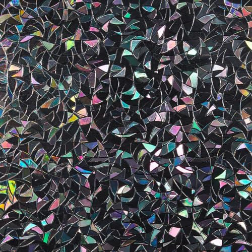 Finnez Blackout Window Film Rainbow Privacy Film 3D No Glue Glass Sticker for Glastür Home and Office Heat Control Anti UV 60 x 400 cm