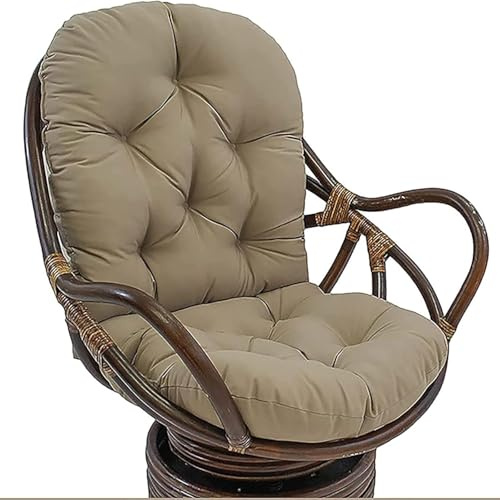 HKJGNH Schaukelstuhl Auflage Polster Kissen 120x60cm, Stuhlkissen Weich Verdickt Waschbar Sitzkissen, Gartenstuhl Ersatzpolster Schaukelstuhl/Drehsessel für Liege Rattan Garten Terrasse Matte(B4)
