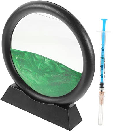 Vaguelly Déco De Bureau Mouvement avec Sablier De Sable Mouvant Tableau Artistique De Sable Créatif pour Et Famille Décoration Intérieure Relaxante