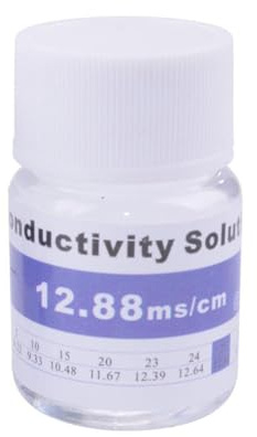Yuemeuy 1413 Μs/cm Kalibrierlösung, Standard EC-Kalibrierflüssigkeit, 25 ml wiederverwendbare Salzgehalt-Testlösung, Messzubehör für EC-Messgerät, TDS-Messgerät, Salzgehalt