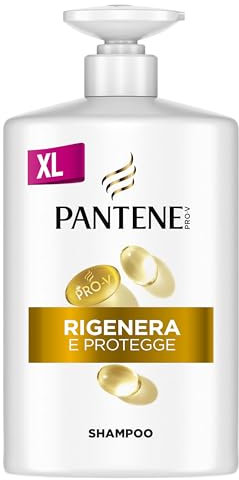 Pantene Shampoo Rigenera E Protegge Capelli Deboli, Secchi, Pro-V Active Nutri-Plex, Dosatore 1000ml
