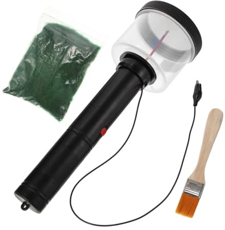 CANIGHT Static Grass Applicator for Railway Modeling Electrostatic Flocking Machine DIY Table Flocking Applicator Portable Electrostatic Machine