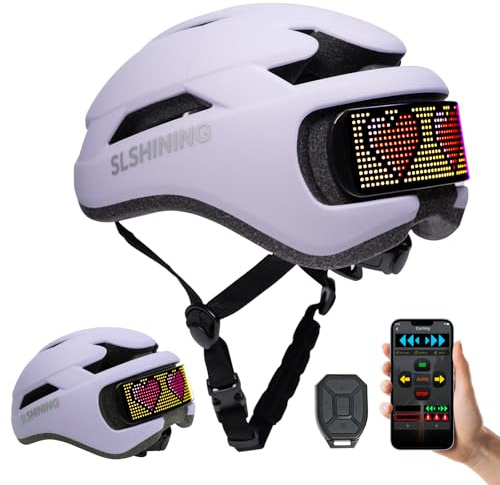 Smart Bike Helmet with Light: Bicycle Helmets for Adult Teens for Mountain & Road Cycling Electric Scooter Skateboard Skating