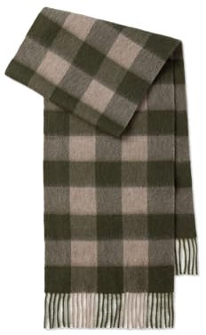 LumiSyne Winter Schal Kariert Für Damen Herren Wollschal Mit Quasten Farbnähte Tartan Muster Klassische Retro Stil Karo Schal Langer Pashmina Schals Leicht Warme Schultertuch Stola